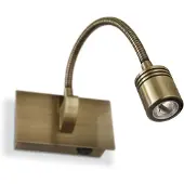 Ideal Lux Moderne Wandleuchte Dynamo Metall brüniert Messing Led 3W 4000K Natürliches Licht