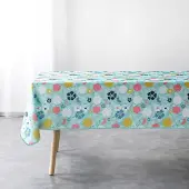 Douceur d'intérieur Tischdecke NAPPE RECTANGLE 150 x 240 CM POLYESTER IMPRIME LILY MENTHE herren