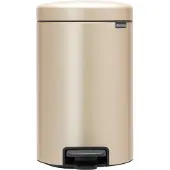 Brabantia Treteimer Newicon, 12 l, Rund, Champagner, Terrasse, 25,1 cm, 251 mm