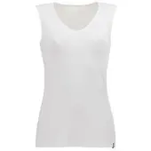 Trigema Tanktop "Trägershirt aus Viskose", Damen, Gr. S, weiß, Single Jersey, 94% Viskose, 6% Elasthan, Basic, lang, V-Ausschnitt, Tops Tanktop