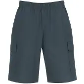 Trigema Jerseyhose "Cargo-Bermuda aus 100% Baumwolle", Damen, Gr. L, US-Größen, grau (anthrazit), Web, 100% Baumwolle, Hosen Jerseyhose