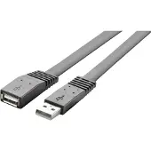 Renkforce USB 2 Verlängerungskabel A/A flach 1 m