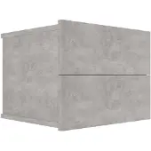 vidaXL - Nachttisch - 40x30x30 - cm - handgefertigt - Holz - betongrau