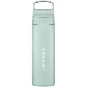 LifeStraw Go Seafoam GOST-530ML-SEAF Stainless Steel, Wasserflasche mit 2-Stage Filter, 530 ml