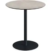 Veba Urban Terrassentisch Schwarz gestell + Moonstone HPL Ø70 cm