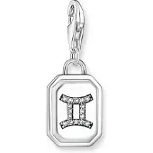 Thomas Sabo Charm-Anhänger Sternzeichen Zwilling mit Steinen Silber