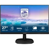 Philips V Line Full-HD-LCD-Monitor 273V7QDAB/00, 68,6 cm (27"), 1920 x 1080 Pixel, Full HD, LED, 4 ms, Schwarz