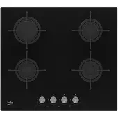 Beko HILG 64220 S, Schwarz, Integriert, Gaskochfeld, Glas, 4 Zone(n), 4 Zone(n)