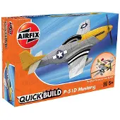 Airfix J6016, Fixed-wing aircraft model, Montagesatz, Mustang P-51D, Beide Geschlechter, Kunststoff, 38 Stück(e)