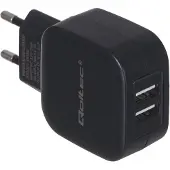Qoltec 50186, Drinnen, AC, 5 V, Schwarz