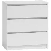 Top E Shop Topeshop M3 BIEL, Weiß, 3 Schublade(n), Partikelbord, Einfarbig, Modern, Partikelbord