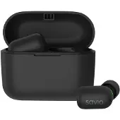 Savio TWS-09, True Wireless Stereo (TWS), Anrufe/Musik, 20 - 20000 Hz, Kopfhörer, Schwarz