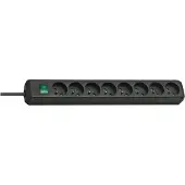 Brennenstuhl Eco-Line 8-fach Steckdosenleiste mit Schalter, 3m Kabel