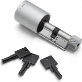 Netatmo Elektrisches Türschloss - Smartes Türschloss - 3 Schlüssel - Smart Keys - NFC Schlüssel - Share Access - Apple Homekit - Silber