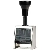 Reiner Numeroteur B6 Pagineringsstempel 23 x 6 mm (B x H) Krom, Sort