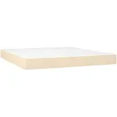 vidaXL Taschenfederkernmatratze Mittel Creme 160x200x20 cm Stoff