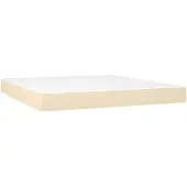 vidaXL Taschenfederkernmatratze Mittel Creme 180x200x20 cm Stoff