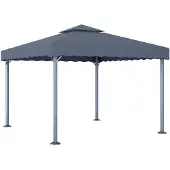 vidaXL Pavillon 300 x 300 cm Anthrazit Aluminium