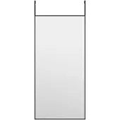 vidaXL Türspiegel Schwarz 30x60 cm Glas und Aluminium
