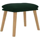 vidaXL Fußhocker Dunkelgrün 45x29,5x35 cm Samt