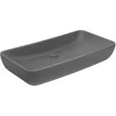 vidaXL Luxus-Waschbecken Rechteckig Matt Dunkelgrau 71x38 cm Keramik