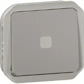 Legrand 069504L Plexo New Einsatz Zeitschalter ausschaltverzögert, beleuchtet, IP55, IK07, Grau