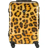 Princess Traveller Animal Print - Reis-Koffer - Leopard - Medium - 66cm - Dubbele wielen