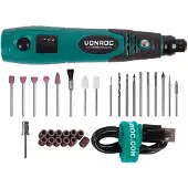 Vonroc Rotierendes Multitool - 4V - Inkl. 31-teiligem Zubehörset & Aufbewahrungstasche