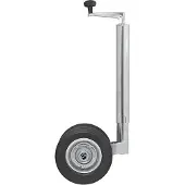 Pricenet Doppelstützrad 48 mm mit Vollgummireifen 200 x 50 mm