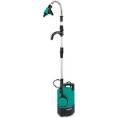 Vonroc Regenfasspumpe 400W - 5200 lt/h - mit Trockenlaufschutz - einstellbarer Schwimmer - Universal-Gartenschlauchanschluss - 10 Meter Kabel