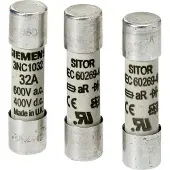 Siemens 3NC1025 SITOR-Zylindersicherungseinsatz, 10x38 mm, 25 A, aR, Un AC: 600 V, Un DC: 700 V - 10 Stück