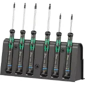 Wera 2052/6 Elektronik-Schraubendrehersatz + Rack, 6-teilig - 05118156001