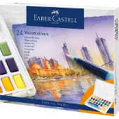 Faber-Castell - Aquarellfarben in Näpfchen 24er Etui (169724)