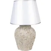 Clayre & Eef Tischlampe Ø 35x59 cm Grau Terrakotta
