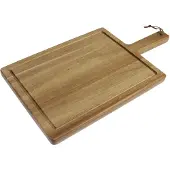 T&G Woodware Steakbrett Akazienholz mit Griff 26 x 19cm