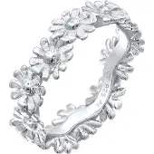 Elli Ring Bandring Blüte Blume Flower Hippie 925 Silber Elli Silber