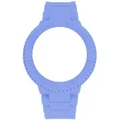 Watx Uhr Cowa1811 Original Chamäleon Silikonarmband Blau 49mm Zifferblatt mit Schnallenverschluss