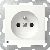 Gira Steckd. Erdstift LED-Leuchte + SP System 55 Reinweiß 448903