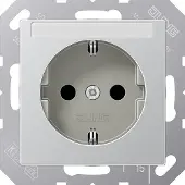 JUNG Steckdose 1f alu glz A UP m.BS IP20 BSF A1520BFKINAAL