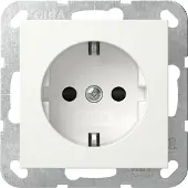Gira System 55 Sicherheit Plus Schuko Steckdose 6mm² Rein Weiß - 498103