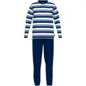 Ceceba Pyjama Melbourne in blau-mittel-Ringel | Gr.: 60
