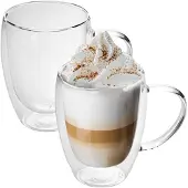Intirilife 2x Thermo Glas in 300 - 400ml