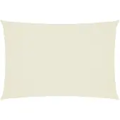 vidaXL Sonnensegel Oxford-Gewebe Rechteckig 3x5 m Creme