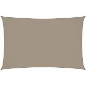 vidaXL Sonnensegel Oxford-Gewebe Rechteckig 5x8 m Taupe