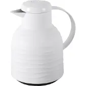EMSA Isolierkanne "Samba Wave", 1 l, Made in Germany, 12h warm/24h kalt, Quick-Press-Deckel, Glaskolben