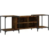 vidaXL TV-Schrank Räuchereiche 153x37x50 cm Holzwerkstoff
