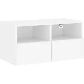 vidaXL TV-Wandschrank Weiß 60x30x30 cm Holzwerkstoff