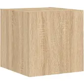 vidaXL TV-Wandschrank mit LED-Leuchten Sonoma-Eiche 30,5x35x30 cm
