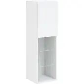 vidaXL TV-Schrank mit LED-Leuchten Weiß 30,5x30x102 cm