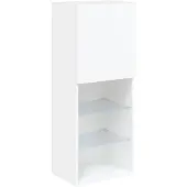vidaXL TV-Schrank mit LED-Leuchten Weiß 40,5x30x102 cm